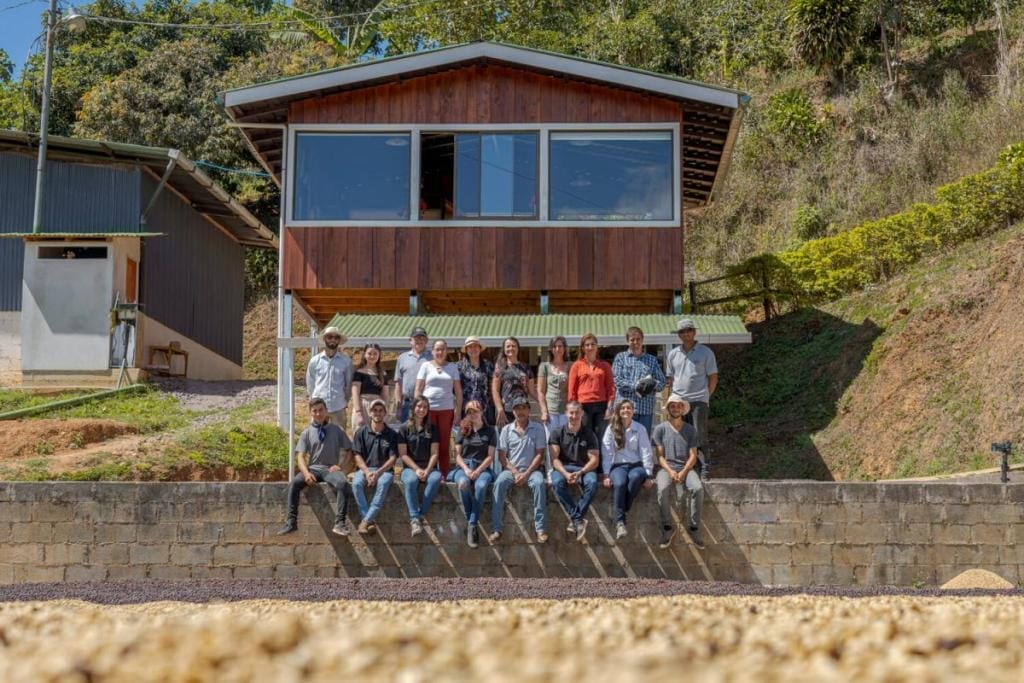 the family of La Candelilla estate at their farm in Costa Rica