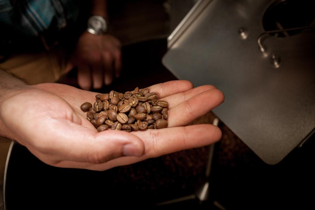 production roasting coffee